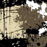 A grunge background with paint splatters vector