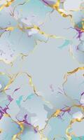 Abstract Marble Texture Background With Gold Accents vector