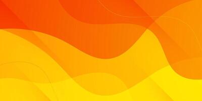 Abstract orange wave fluid background with colorful bright gradient. Abstract geometric pattern simple background design for banner, brochure, presentation, and business card. vector