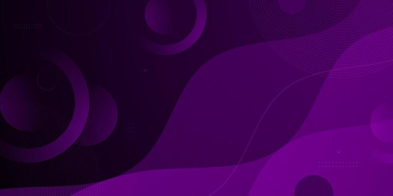 Abstract dark purple 3D wave geometric 3D background. Wave color background with circle pattern design. Fluid shapes composition.