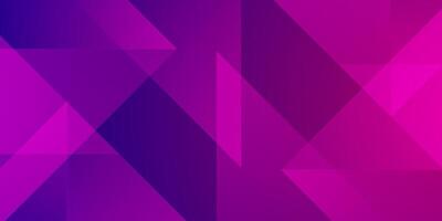 Triangle abstract geometric background with gradient color purple and pink combination soft color on background. vector