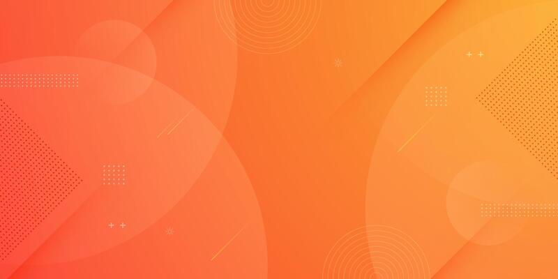 Abstract 3D orange circle background with simple design. Dynamic shapes pattern background.