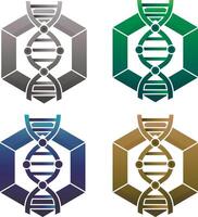 Dna helix decoding. Symbol of spiral sequence. vector