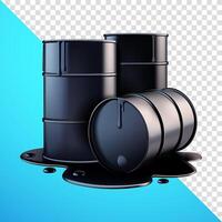 Black Oil Barrel Spill. 3d, suitable for pollution and design elements vector