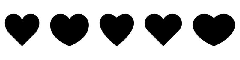 Red heart with shadow vector