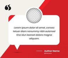 Minimalist quote presentation social media post template design vector