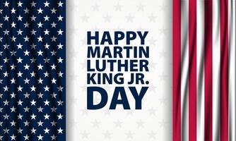 Martin luther king day background with stars and stripes vector