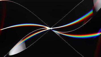 Abstract futuristic dots pattern on dark wavy background. video