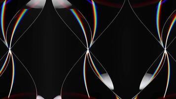 Abstract futuristic dots pattern on dark wavy background. video