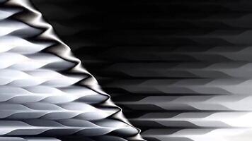 Abstract animation, background design with reflected lines, 4k seamless looped, 3d render video