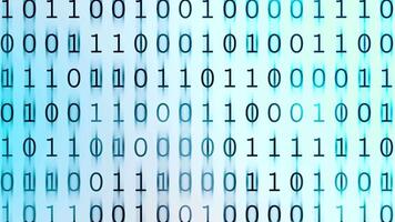 Digital Binary Code Background On White video