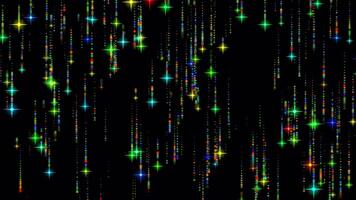Colorful Glittering Particle Streams With Star video
