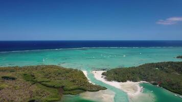 The island of Ile-AUX-Cerfs is located on the East coast of Mauritius.a beautiful piece of land that is part of Mauritius video