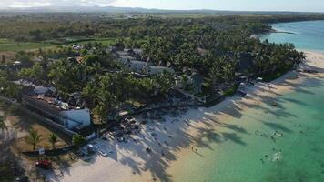 shooting luxury resorts and Paradise beaches on the tropical island of Mauritius. video