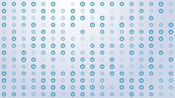 Power Button Off Icon Pattern Background Loop video