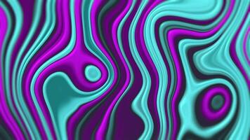 Abstract purple, teal, and gray fluid pattern with wavy textures and circular elements, creating a dynamic and modern visual effect. video