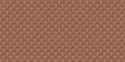 Abstract wafer 3D seamless pattern mocha mousse tone illustration. Ice cream cone texture rectangle background. Waffle graphic pattern. vector