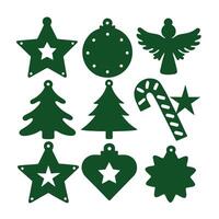 Christmas Decorations simple design vector