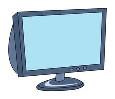 Computer monitor isolated on a white background vector