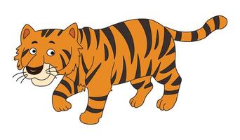 Tiger isolated on a white background vector