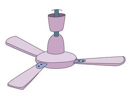 Ceiling fan isolated on a white background vector