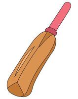 Cricket Bat isolated on a white background vector