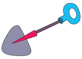 Shovel isolated on a white background vector