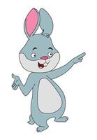 Rabbit isolated on a white background vector