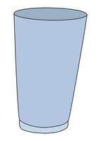 Glass isolated on a white background vector