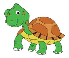 Turtle isolated on a white background vector