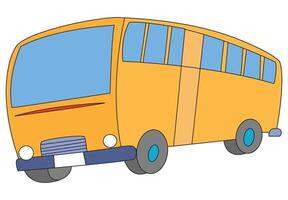 School bus isolated on a white background vector