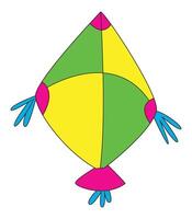 Kite isolated on a white background vector
