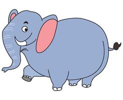 Elephant isolated on a white background vector