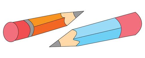 Pencil isolated on a white background vector
