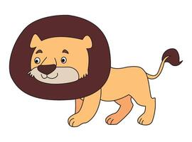 Lion isolated on a white background vector