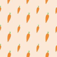 Seamless pattern with carrot. illustration. vector