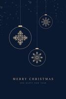 A golden greeting card with Merry Christmas and Happy New Year. premium Merry christmas concepts for banner, card, backdrop luxury design vector
