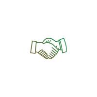 Hands shake icon. Black Hands shake icon on white background. vector