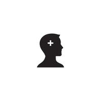Add user flat icon. Person profile with plus symbol. illustration vector