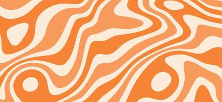 Striped caramel swirl pattern. Peanut butter wavy background. Tofi texture illustration. vector