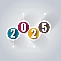2025 new year event party card background vector