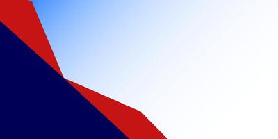 A red, white and blue background with a triangle vector