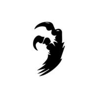 A black and white logo of a bird with its wings spread out vector
