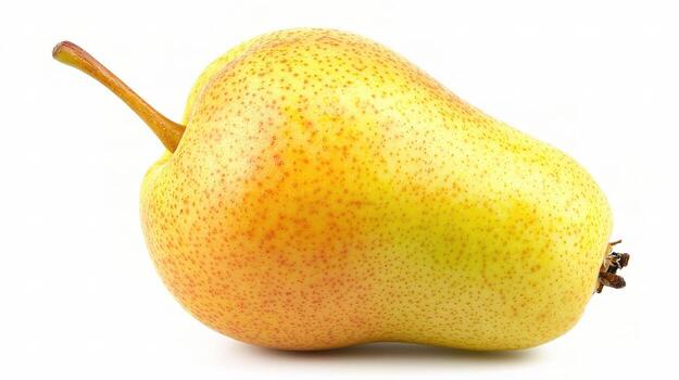 Fresh Yellow Pear Isolated on White Background for Stock Photography photo