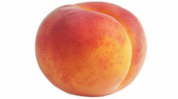Fresh and Ripe Apricot Isolated on White Background for Culinary Use photo