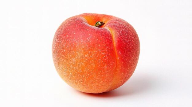 Isolated Ripe Apricot on White Background for Culinary Use photo