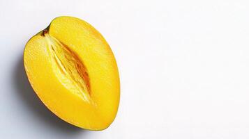 A half of a mango photo