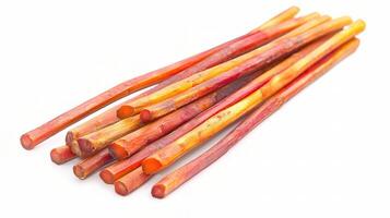 Fresh Carrot Sticks Isolated on White Background for Healthy Snacks photo