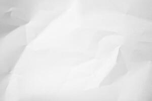 White Paper Texture background. Crumpled white paper abstract shape background with space paper for text photo
