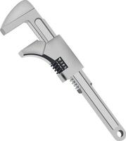 A wrench with a handle and a lock on it vector